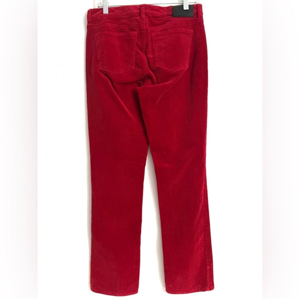 Lauren Ralph Lauren Classic Straight Y2K Preppy Red 5 Pocket Corduroy Jeans Sz 6 - Picture 2 of 13
